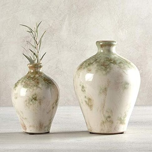 47th & Main Rustic Ceramic Vase, Mini, Gray-Blue in Saudi Arabia