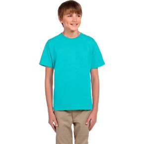 Fruit of the Loom Heavyweight Youth Short Sleeve T-Shirt - YELLOW - X-Small in Kuwait