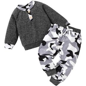 I'm so thankful Toddler Baby Boy Clothes Fall Long Sleeve Sweatsuit and Pants Winter Outfits for Infant Boys Sweat Suit