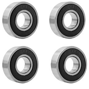4 PCS 6202-2RS Deep Groove Ball Bearings. Double Rubber Seal Bearings 15x35x11mm, Pre-Lubricated and Stable Performance and Cost Effective
