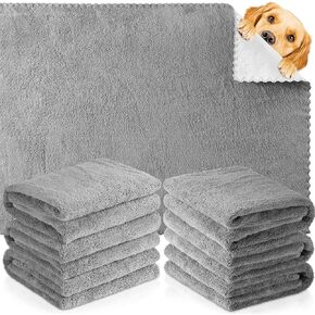 Thyle 12 Pcs Bulk Dog Pee Pads Washable Puppy Pads Mats Bed Mats Reusable Training Pads Waterproof PET Pee Pads Whelping Pads Absorbent Bed Pads Under Pads for Training Playpen Dog Cat (23 x 22 Inch)