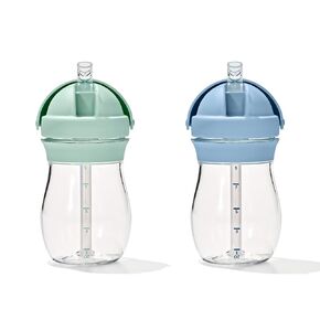 OXO Tot Transitions Straw Cup, 9 oz, Navy, Pack of 2