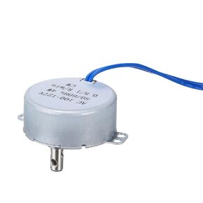 MECCANIXITY TYC-50 Small Synchronous Motor 100-127V AC 0.8-1RPM Shaft Rotation CCW 4W Gear Motor, 14kgf.cm Reduction Ratio for Electric Fireplace