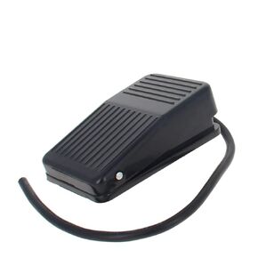 Fielect 2Pcs Electric Power Foot Pedal Switch Heavy Duty Foot Switch Aluminum Momentary SPDT NO NC 250V 15A Green