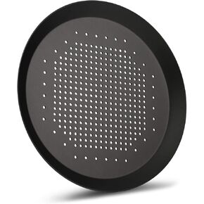 Beasea Pizza Pan 16 Inch, Perforated Pizza Tray with Holes for Oven, Black Heavy Duty Aluminum Alloy Round Pizza Crisper Pan Pizza Baking Tray Bakeware for Home Restaurant Kitchen