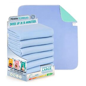 وسائد سفلية قابلة للغسل من SIMPLI-MAGIC، مقاس 76.2 سم × 86.36 سم (عبوة من 4 قطع) - وسادات شديدة الامتصاص وقابلة لإعادة الاستخدام لسلس البول للأطفال والبالغين وكبار السن والحيوانات الأليفة - وسادة واقية مقاومة للماء للسرير والأريكة والأريكة والأرضية in Kuwait