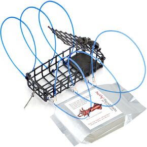AirFly Castable Crab Trap with 6 Loops for Dungeness, Rock and Blue Crab, Made in USA