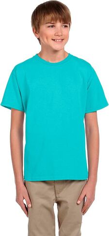 Fruit of the Loom Heavyweight Youth Short Sleeve T-Shirt - YELLOW - X-Small in Kuwait