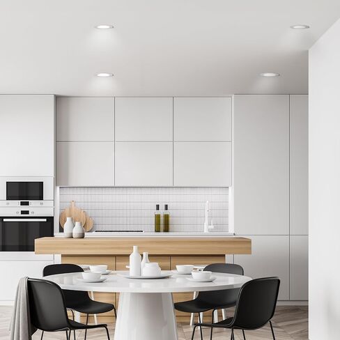 Feit Electric Smart Recessed Light, Fits Most 5-6" Can Housing, Works with Alexa or Google Assistant, Dimmable, 75W Equiv, 1000 Lumens, 2.4GHz WiFi Color Changing Downlight, LEDR6/RGBW/AG, 1 Pack in Saudi Arabia