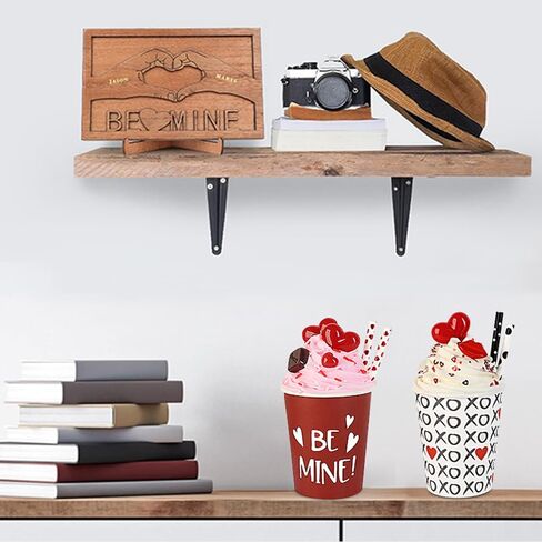 ديكور الخريف، 2 قطعة أكواب ورقية مملوءة بالكريمة المخفوقة الاصطناعية للطاولة، صينية متدرجة، بار القهوة - علامات الخريف لديكور المنزل in Kuwait