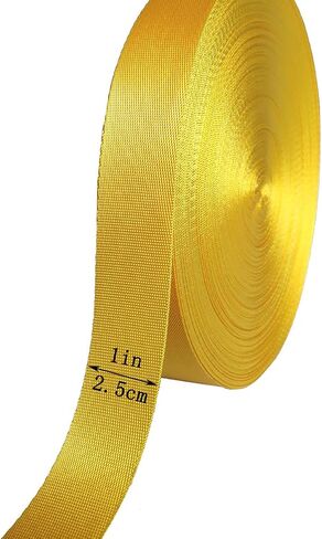 Yo-Yo2015 Nylon Webbing 1 Inch 30 Yards Durable Flat Nylon Webbing Strap for Backpack,Cargo Strap,Pet Leash or Collar,Gardening,Craft in Kuwait