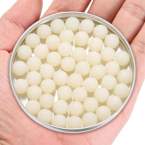 uxcell 50pcs Nylon Bearing Balls 8mm Solid Plastic Balls, Precision Mini Nylon Balls in Saudi Arabia