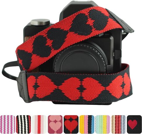 NONS Cute Camera Strap - Adjustable Vintage Quick Release Neck & Shoulder Strap for Fujifilm Instant and DSLR Cameras in Saudi Arabia