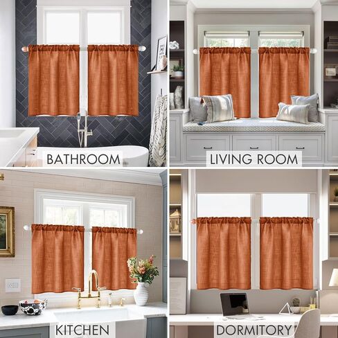 MIULEE Sage Green Linen Curtains 84 Inch Length 2 Panels Set for Living Room Bedroom Semi Sheer Light Filtering Farmhouse Rod Pocket Long Soft Thick Linen Textured Window Drapes W42XL84 in Kuwait