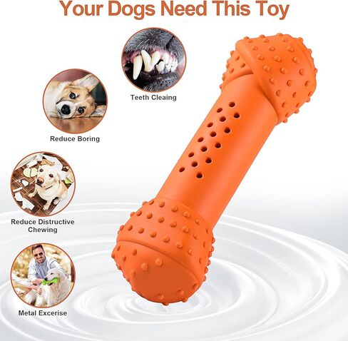 العاب مضغ الجراء، العاب مضغ متينة تصدر صرير للكلاب للتسنين، العاب تسنين قوية مع مطاط طبيعي لتنظيف اسنان الكلاب الصغيرة والمتوسطة (لون اخضر) in Kuwait