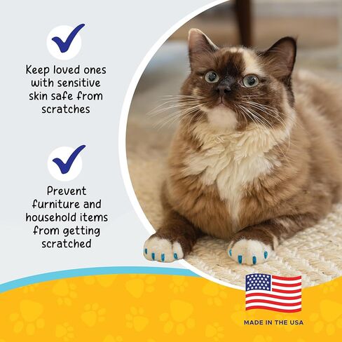 Soft Claws Safe Scratch-Free Solution for Cats - CLS (Cleat Lock System), Size: Small, Color: Red in Kuwait