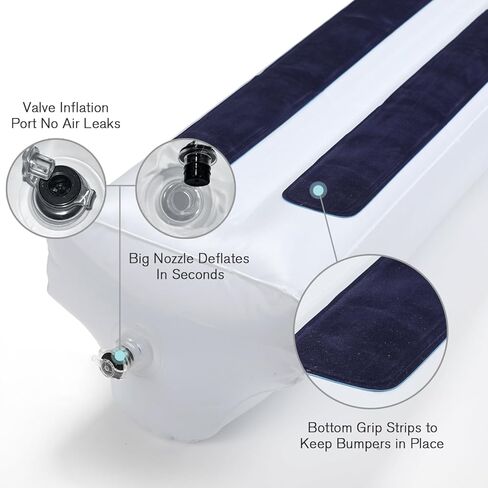 قضبان سرير قابلة للنفخ من ليتل جريب لاند للأطفال الصغار، عبوة من قطعتين، مصدات سرير للسفر، قضبان حماية للسرير قابلة للنفخ مع غطاء مانع للانزلاق للأطفال، طفل صغير في المنزل، الفندق، عربة سكن متنقلة، 50 بوصة in Kuwait