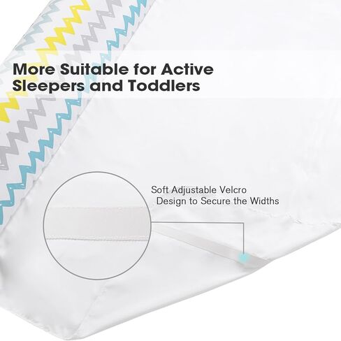 قضبان سرير قابلة للنفخ من ليتل جريب لاند للأطفال الصغار، عبوة من قطعتين، مصدات سرير للسفر، قضبان حماية للسرير قابلة للنفخ مع غطاء مانع للانزلاق للأطفال، طفل صغير في المنزل، الفندق، عربة سكن متنقلة، 50 بوصة in Kuwait