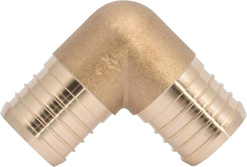 SharkBite 1-1/4 Inch Crimp 90 Degree Elbow, Brass Plumbing Fitting, PEX Pipe, PE-RT, UC0235 in Saudi Arabia