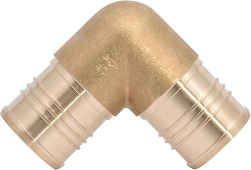 SharkBite 1-1/4 Inch Crimp 90 Degree Elbow, Brass Plumbing Fitting, PEX Pipe, PE-RT, UC0235 in Saudi Arabia