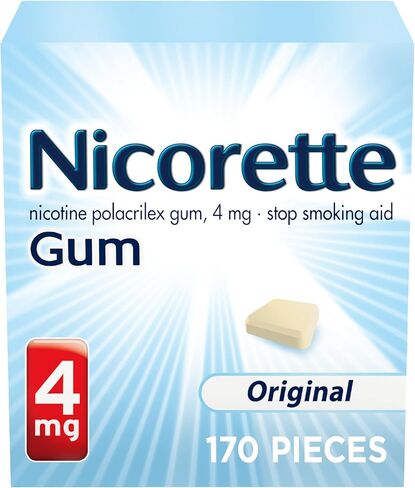 Nicorette Nicotine Gum to Help Stop Smoking, 4 mg, Original Stop Smoking Aid - 170 Count in Kuwait