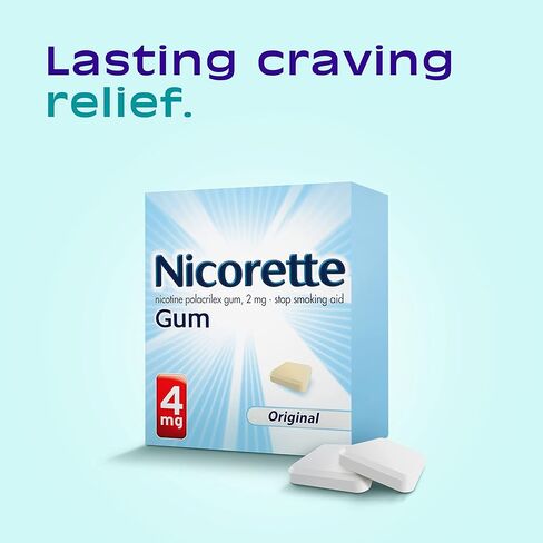 Nicorette Nicotine Gum to Help Stop Smoking, 4 mg, Original Stop Smoking Aid - 170 Count in Kuwait