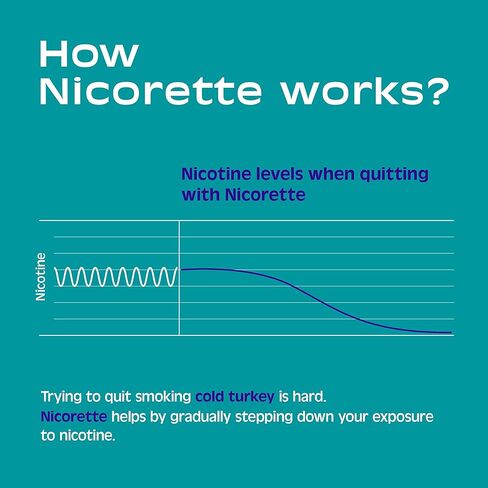 Nicorette Nicotine Gum to Help Stop Smoking, 4 mg, Original Stop Smoking Aid - 170 Count in Kuwait