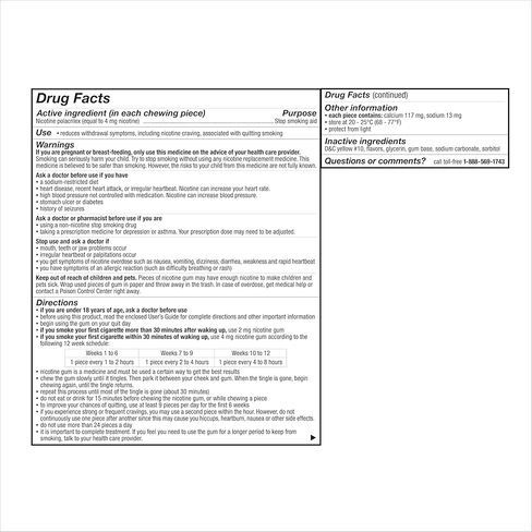 Nicorette Nicotine Gum to Help Stop Smoking, 4 mg, Original Stop Smoking Aid - 170 Count in Kuwait