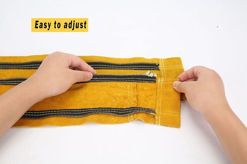 TIG Welding Torch Cable Cover/Sleeves inchzx Flame-Resistant Cowhide Leather Kevlar Stitched,MIG/Plasma Cable Sleeves Tig Cover,137 Inch (Yellow) in Saudi Arabia