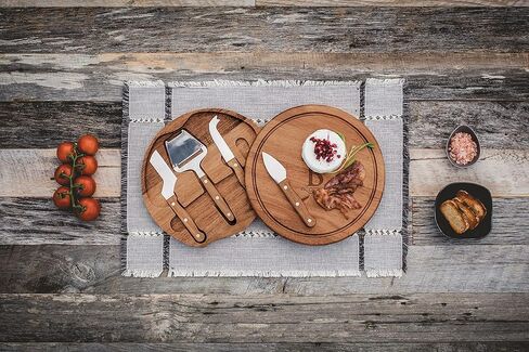 Toscana Monogram Initials A Personalized Acacia Circo Cheese Cutting Board & Tools Set in Saudi Arabia