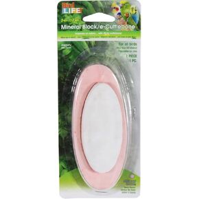 Penn-Plax Bird-Life 2-in-1 E-Cuttlebone & Mineral Block – Bananna & Berry Flavor – Great for All Birds – 2 Pack