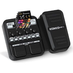 Asmuse KOKKO Multi Effects Guitar Pedal, Electric Guitar Effects Processor with Expression Pedals, KMF-1 Guitar Multi Effects Pedals Board with 59 Effects Battery Powered