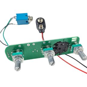 Kaynes JB jazz electric bass active electronic amplifier circuit Pickup Wiring Harness BJB Preamp with Gain