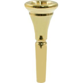 1Pcs Standard Horn Mouthpiece Stylish Rust Resistant Gold Plated Standard Horn Mouthpiece French Horn Replacement Accessory for Concerts Stage
