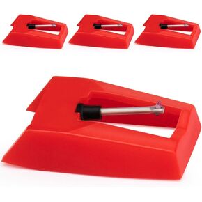 4 Pack Upgrade Record Player Needle, Ruby Turnable Stylus Replacement Crosley Record Player Needles for Most Crosley, Victrola Lp, Ion, Needle Replacement Lp Vinyl Turntable in Saudi Arabia