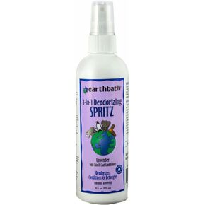 Earthbath Vanilla & Almond 3-in-1 Dog & Puppy Deodorizing Spritz - Conditions & Detangles, Aloe Vera, Vitamin E, Keep Your Dog's Coat Feeling Soft & Tangle Free, Made in USA - 8 Fl Oz, Pack of 3
