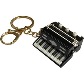 Accordion Keychain,Musical Instrument Keychain, Miniature Musical Instrumen Keychain,Musical Instrument Gift,Christmas Ornament(Accordion)