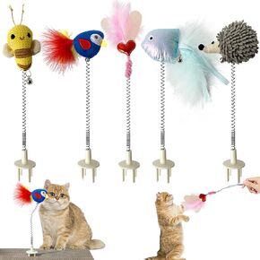 5PCS Cat Toys,Cat Wand Toy,Cat Scratcher Toys,Cat Scratcher Plug-ins & Cat Fun Themselves Play Toys,Fun Toy for Cat Kitty Kitten Puppy. (5PCS) in Kuwait