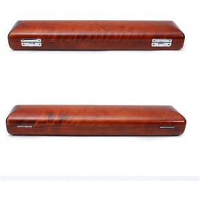 17 Hole Flute Case B foot Hard flute case Sturdy Wooden Case Solid wood Nice Protection (B foot-red)
