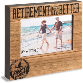Pavilion Gift Company 67220 We People Wine People Frame, 7-1/2 x 6-3/4" , Brown