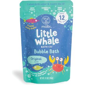 Mobi Little Whale Bubble Bath - Makes 12 Bubble Baths, Moisturizing Bubbles, for All Skin Types, Non Toxic, Chemical Free, GMO Free - 8 Fl Oz in Kuwait