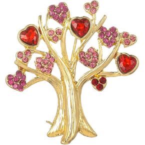 ZMNNOPPAB هدية عيد الحب بروش دبوس شجرة الحب شكل قلب دبابيس سهم كيوبيد في القلب تقع في الحب التلبيب دبوس in Kuwait