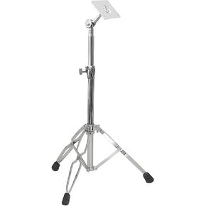PPS100 Electronic Mounting Stand With Plate Holder, Double Braced Super Stable For Drum Pad Sample Pad/Multipad Percussion Instruments, Chrome