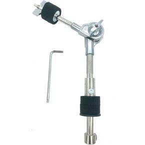 Cymbal Boom Arm Straight Cymbal Stacker Attachment Adjustable Cymbal Stacker Mount for 8mm Cymbal Splash Stand Tops Cymbal Rod Holder Percussion Accessories