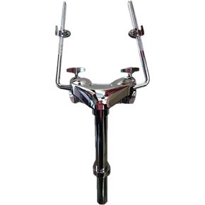 Metal Drum Holder Lightweight Mount Stand Display Hardware for Tom Drum Parts, Double Tom Holder