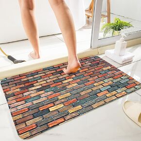 Tidal Beach Anti-fatigue Ergonomic Carpet, 45x17.5 Inch Kitchen Non-Slip Mat, Bathroom Bath Mat, Bedroom and living Room Use Thickened Extended Memory Foam Absorbent Mat.