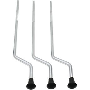 SAFIGLE 3pcs Drum Part Drum Accessories Bass Drum Leg Drum Fitting Drum Support Leg Floor Tom Leg Bracket Anti-Skid Drum Feet Anti-Slip Drum Feet Metal Replace Musical Instrument
