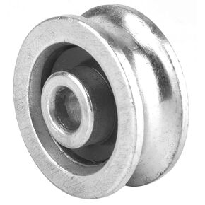 Bearing Block, Wire Rope Wheel, Deep U Groove Pulley, Double Bearing Wheel Block Wire Rope Lifting Guide (diameter28mm), Snatch Blocks (Diameter 56mm)