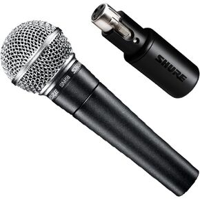 Shure SM58 Pro XLR Dynamic Microphone - Professional Studio & Live Performance Cardioid Mic for Vocals, Podcasting, and Recording, Special Black Edition