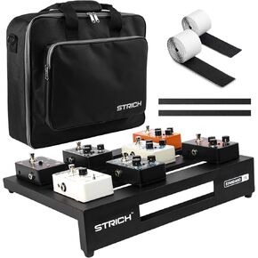 STRICH Guitar Pedal Board Aluminum Alloy 1.98lb Super Light Effect Pedalboard 18'' x 12.5'' with Carry Bag, STANDARD 18 (Angled)